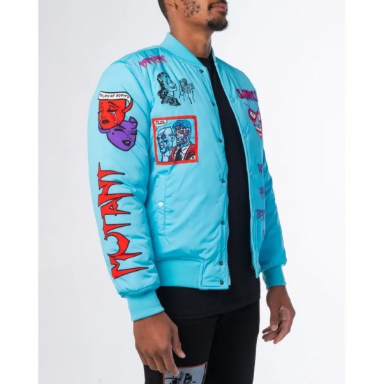 Baby Blue Mutant Bomber Jacket