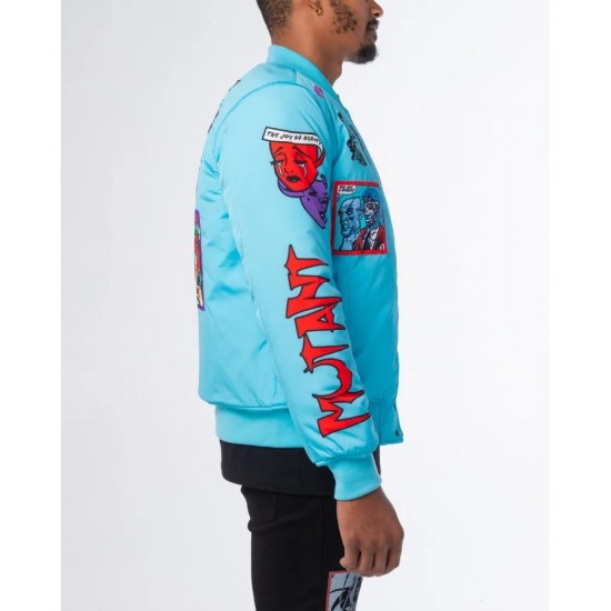 Baby Blue Mutant Bomber Jacket