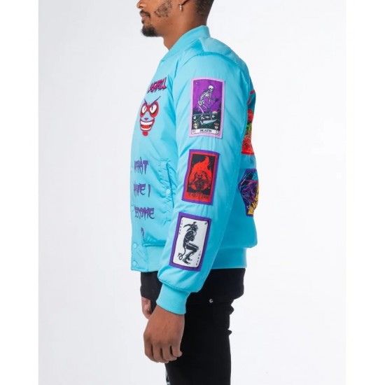 Baby Blue Mutant Bomber Jacket