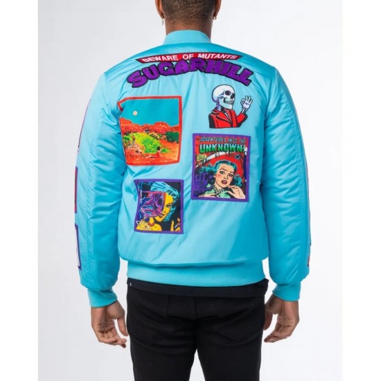 Baby Blue Mutant Bomber Jacket