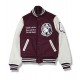 BBC Maroon and White Letterman Jacket