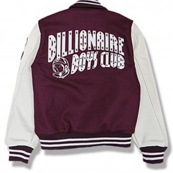 BBC Maroon and White Letterman Jacket BBC Maroon and White Letterman Jacket