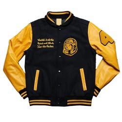 BBC Varsity Yellow and Black Jacket BBC Varsity Yellow and Black Jacket