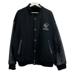 BC Lions CKNW-98 Embroidered Black Varsity Jacket BC Lions CKNW-98 Embroidered Black Varsity Jacket