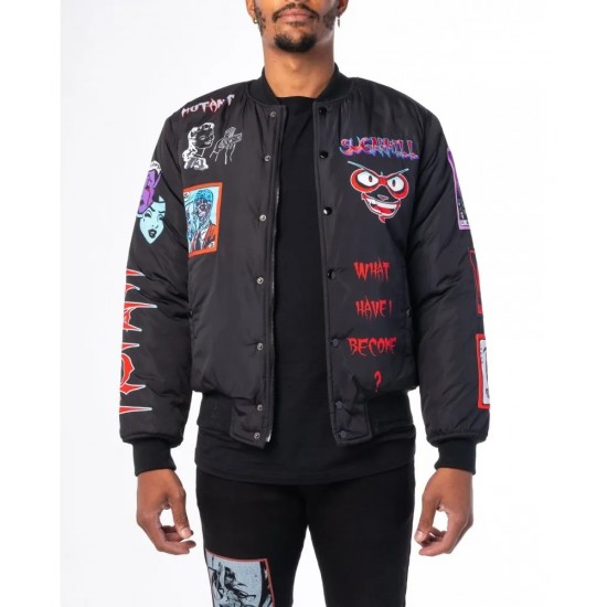 Black Mutant Bomber Jacket