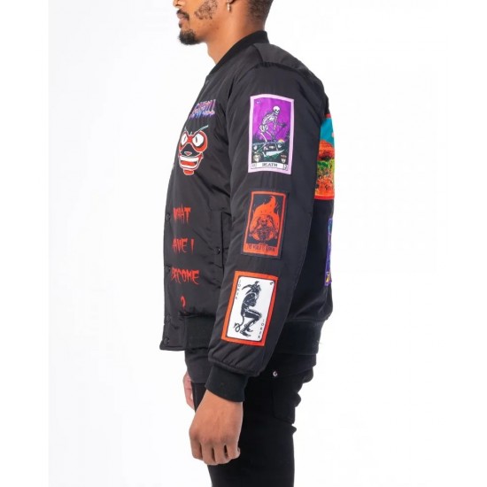 Black Mutant Bomber Jacket