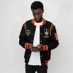 Baltimore City College Navy Blue Varsity Jacket Baltimore City College Navy Blue Varsity Jacket