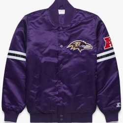 Baltimore Ravens Purple Satin Jacket Baltimore Ravens Purple Satin Jacket