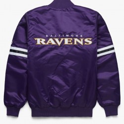 Baltimore Ravens Purple Satin Jacket Baltimore Ravens Purple Satin Jacket