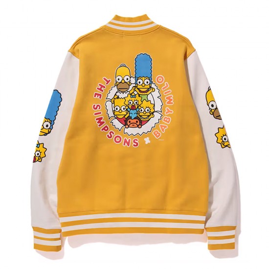 Bape Simpsons Baby Milo Varsity Jacket