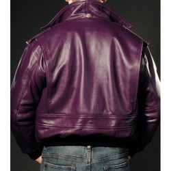 Batman Joker Goon Purple Bomber Leather Jacket Batman Joker Goon Purple Bomber Leather Jacket