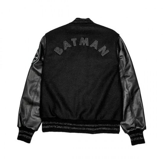 Batman Justice League Black Varsity Jacket