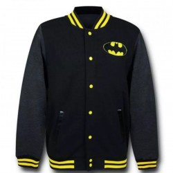 Batman Lettermen Black Varsity Jacket