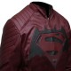 Batman vs Superman Dawn Of Justice Maroon Leather Jacket Costume