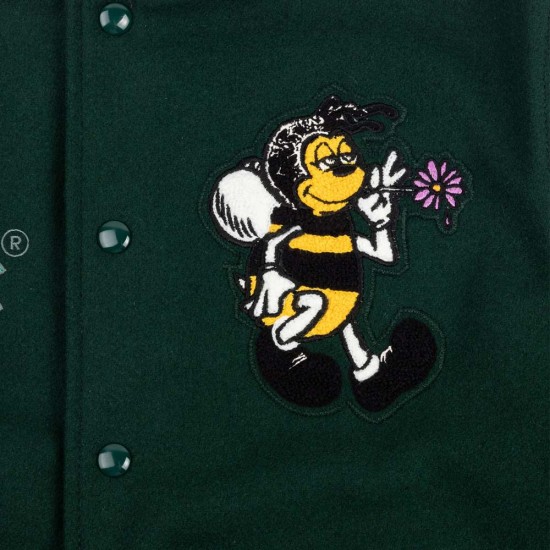 Bee Line Green Varsity Jacket