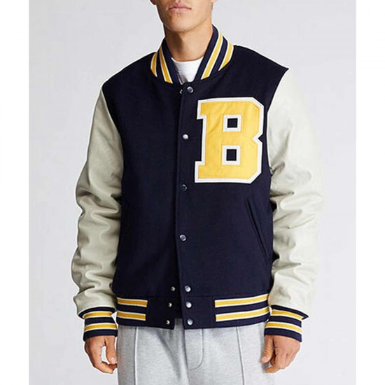 Bel-Air Academy Navy and White Varsity Jacket