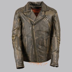 Beltless Brown Leather Motorcycle Jacket Beltless Brown Leather Motorcycle Jacket