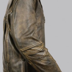 Beltless Brown Leather Motorcycle Jacket Beltless Brown Leather Motorcycle Jacket