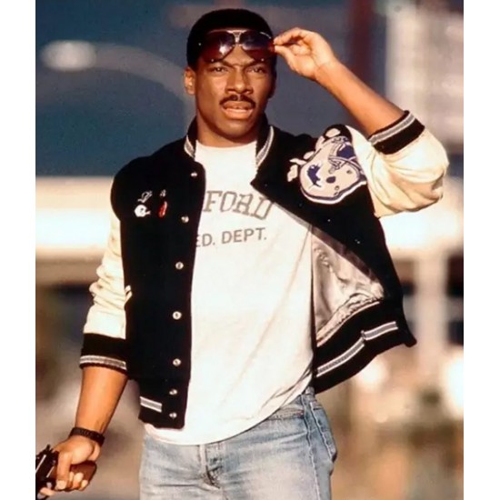 Beverly Hills Cop Axel Foley Letterman Jacket