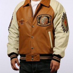 Big Chief Curtis Leather Bomber Jacket Big Chief Curtis Leather Bomber Jacket