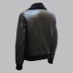 Black Bomber Leather Jacket