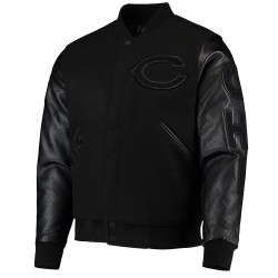 Black Chicago Bears Logo Varsity Jacket Black Chicago Bears Logo Varsity Jacket