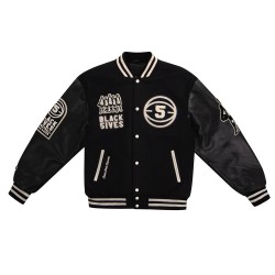 Black Fives Basketball Varsity Jacket Black Fives Basketball Varsity Jacket