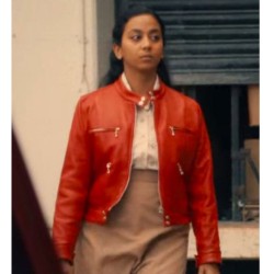 Black Mirror S06 Anjana Vasan Leather Jacket Black Mirror S06 Anjana Vasan Leather Jacket