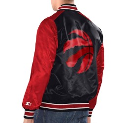 Black/Red Toronto Raptors Renegade Varsity Satin Jacket Black/Red Toronto Raptors Renegade Varsity Satin Jacket