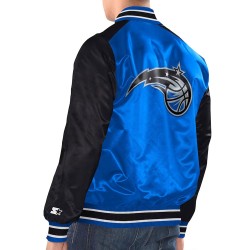 Blue/Black Orlando Magic Renegade Varsity Satin Jacket Blue/Black Orlando Magic Renegade Varsity Satin Jacket