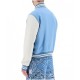 Blue and White Letterman Varsity Jacket