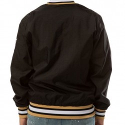 Bomber New Orleans Saints Black Satin Jacket Bomber New Orleans Saints Black Satin Jacket