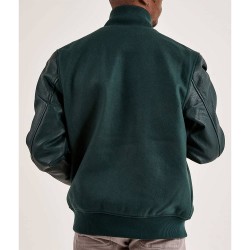 Boston Celtics Dark Green Varsity Wool/Leather Jacket Boston Celtics Dark Green Varsity Wool/Leather Jacket