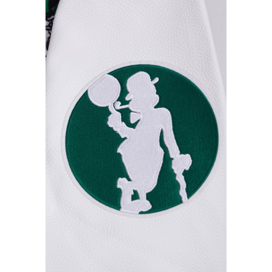 Boston Celtics Retro Classic Rib Green Wool Varsity Jacket