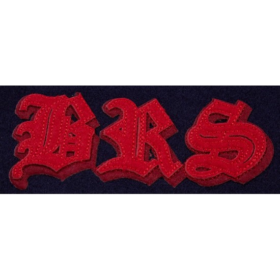 Boston Red Sox Old English Navy Blue Wool Varsity Jacket