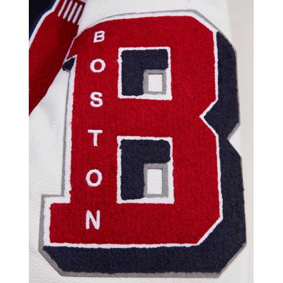 Boston Red Sox Old English Navy Blue Wool Varsity Jacket