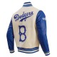 Brooklyn Dodgers Retro Classic Off White Wool Varsity Jacket