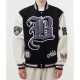 Brooklyn Nets 12 Letterman Black Wool and Leather Jacket