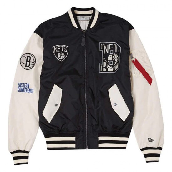 Brooklyn Nets New Era Bomber Jacket