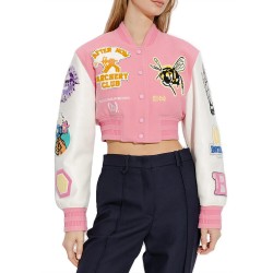 Bstroy Logo Embroidered Cropped Jacket Bstroy Logo Embroidered Cropped Jacket