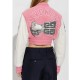 Bstroy Logo Embroidered Cropped Jacket