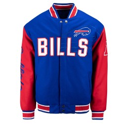 Buffalo Bills Blue and Red Varsity Wool Jacket Buffalo Bills Blue and Red Varsity Wool Jacket