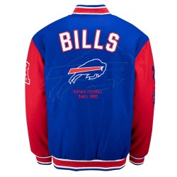Buffalo Bills Blue and Red Varsity Wool Jacket Buffalo Bills Blue and Red Varsity Wool Jacket