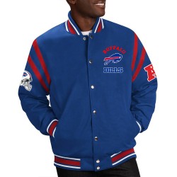 Buffalo Bills Tailback Blue Varsity Jacket Buffalo Bills Tailback Blue Varsity Jacket