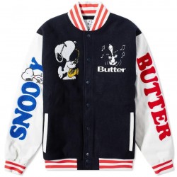 Butter Goods x Peanuts Jazz Varsity Jacket Butter Goods x Peanuts Jazz Varsity Jacket
