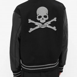 C2H4 X Mastermind World Varsity Baseball Jacket C2H4 X Mastermind World Varsity Baseball Jacket