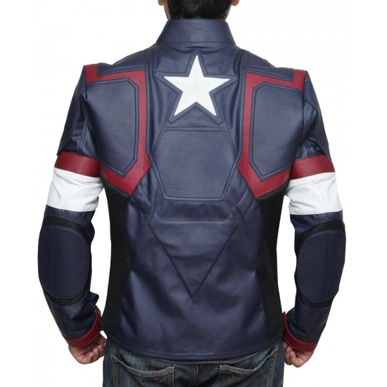 Captain America Avengers Age of Ultron Blue Jacket Costume