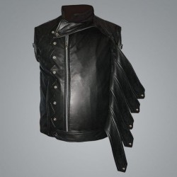 Captain America Bucky Barnes Black Leather Jacket Captain America Bucky Barnes Black Leather Jacket