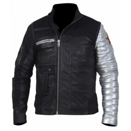Captain America Civil War Winter Soldier Leather Jacket