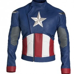 Captain America The First Avengers Steve Rogers Blue Jacket Costume Captain America The First Avengers Steve Rogers Blue Jacket Costume
